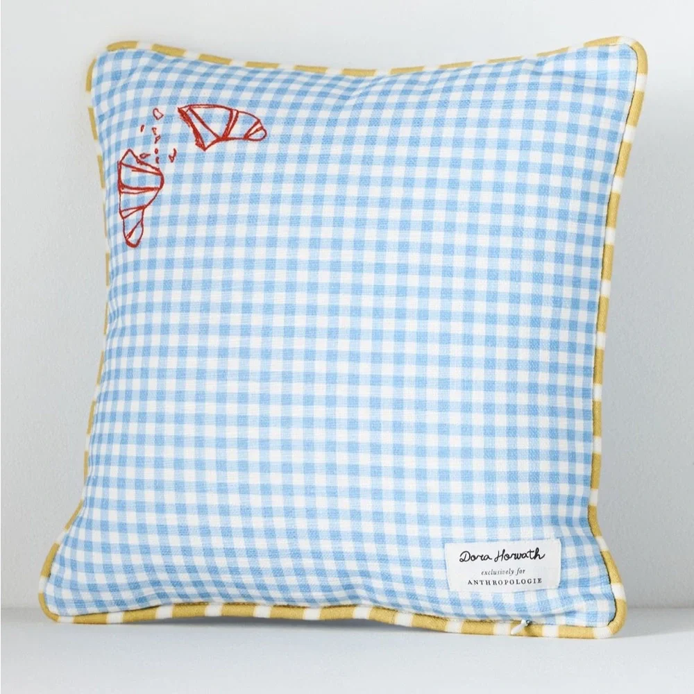 Anthropologie blue gingham